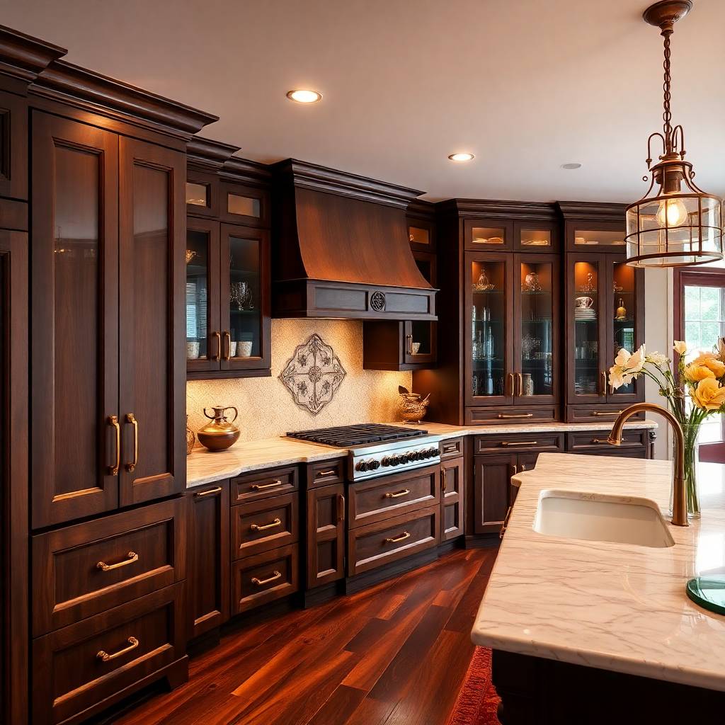 Luxury custom kitchen cabinetry with premium finishes