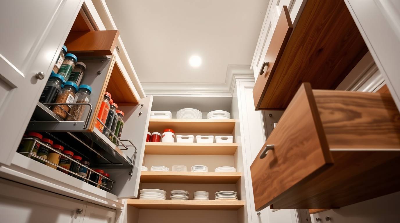 Specialty kitchen storage pull-outs